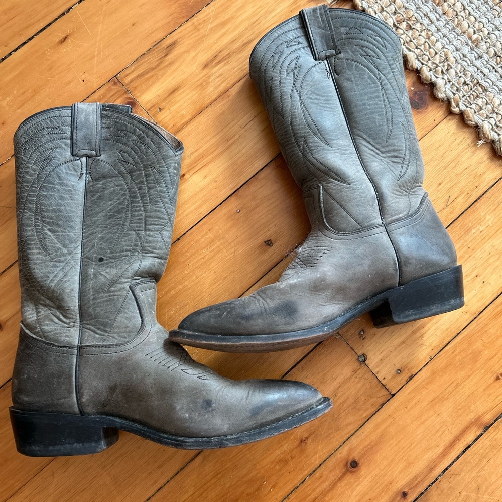 Frye Gray Ankle Boots